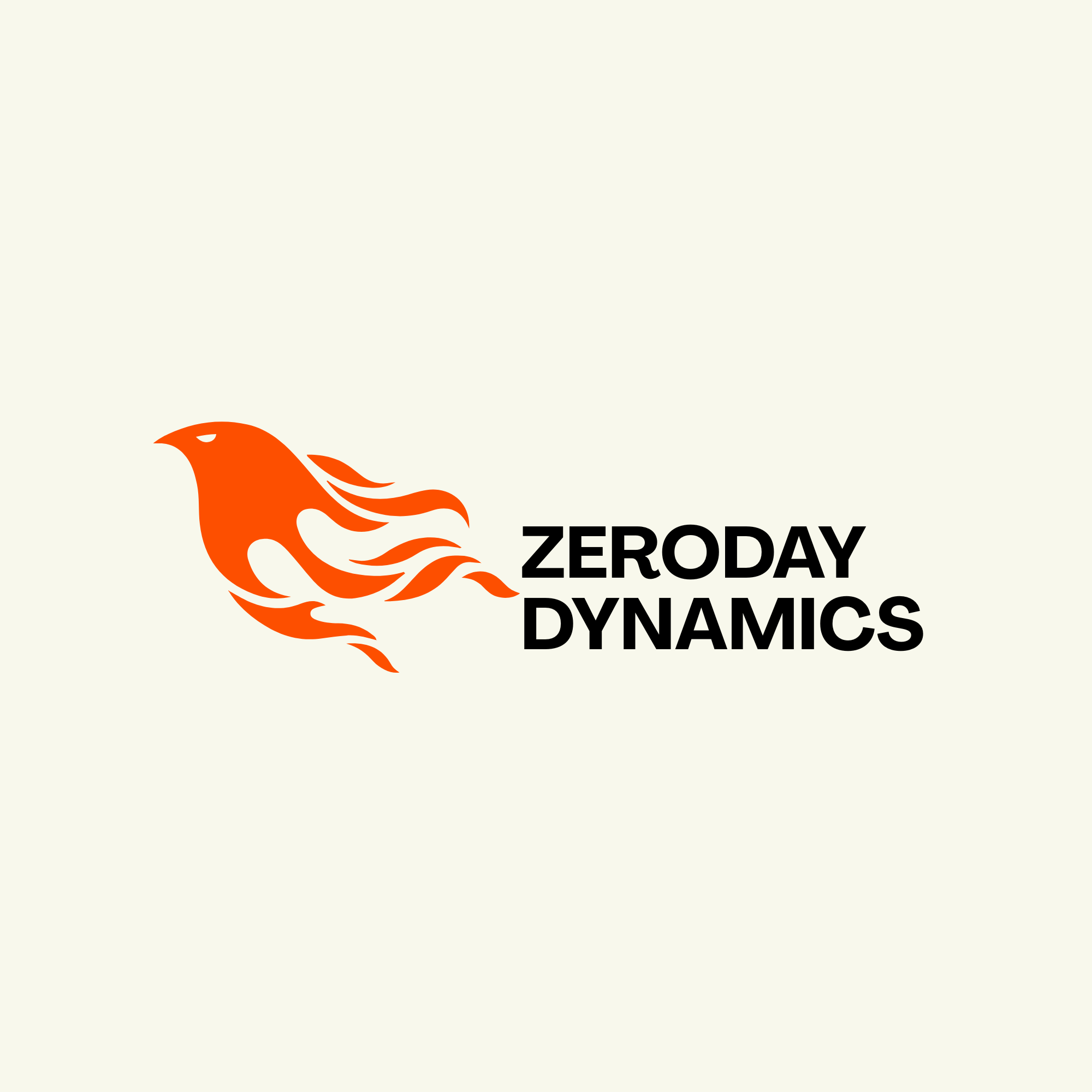 Zeroday Dynamics orange bird and wordmark